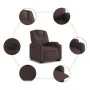 Sillón eléctrico reclinable elevable de tela marrón oscuro de , Sillones - Ref: Foro24-3204397, Precio: 335,36 €, Descuento: %