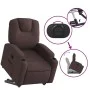 Sillón eléctrico reclinable elevable de tela marrón oscuro de , Sillones - Ref: Foro24-3204397, Precio: 335,36 €, Descuento: %