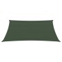 Toldo de vela verde oscuro HDPE 160 g/m² 3/4x2 m