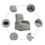 Light gray microfiber fabric recliner chair by , Armchairs - Ref: Foro24-373450, Price: 213,90 €, Discount: %