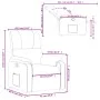 Lehnstuhl aus hellgrauem Mikrofasergewebe von , Sessel - Ref: Foro24-373450, Preis: 210,47 €, Rabatt: %