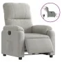 Light gray microfiber fabric electric recliner chair by , Armchairs - Ref: Foro24-3204916, Price: 267,58 €, Discount: %