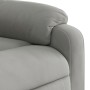 Light gray microfiber fabric electric recliner chair by , Armchairs - Ref: Foro24-3204916, Price: 258,14 €, Discount: %