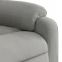 Light gray microfiber fabric electric recliner chair by , Armchairs - Ref: Foro24-3204916, Price: 267,58 €, Discount: %
