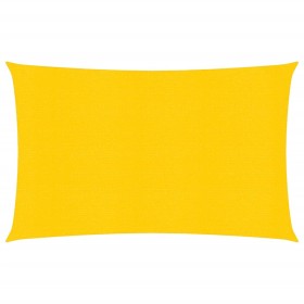 Toldo de vela HDPE amarillo 160 g/m² 2x4 m