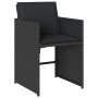 Set de comedor de jardín 9 pzas y cojines ratán sintético negro de , Conjuntos de jardín - Ref: Foro24-3211099, Precio: 576,0...