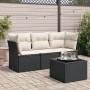 4-piece garden sofa set with black synthetic rattan cushions by , Garden sets - Ref: Foro24-3249055, Price: 250,81 €, Discoun...