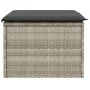 Gartenhocker mit Kissen Kunstrattan hellgrau 55x55x37cm von , Hocker für den Außenbereich - Ref: Foro24-366180, Preis: 62,30 ...