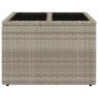 Gartentisch mit Glasoberfläche und Rattan-PE in Hellgrau, 55x55x37 cm. von , Gartentische - Ref: Foro24-366182, Preis: 59,30 ...