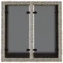 Garden table with light gray PE rattan surface glass top 55x55x37 cm by , Garden tables - Ref: Foro24-366182, Price: 61,52 €,...
