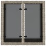 Gartentisch mit Glasoberfläche und Rattan-PE in Hellgrau, 55x55x37 cm. von , Gartentische - Ref: Foro24-366182, Preis: 59,30 ...
