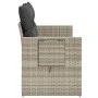 Garden sofa with cushions, 2 seats, light gray synthetic rattan by , Outdoor sofas - Ref: Foro24-366196, Price: 170,49 €, Dis...