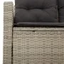Garden sofa with cushions, 2 seats, light gray synthetic rattan by , Outdoor sofas - Ref: Foro24-366196, Price: 170,49 €, Dis...