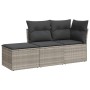 3-piece garden sofa set with gray synthetic rattan cushions by , Garden sets - Ref: Foro24-3249311, Price: 191,95 €, Discount: %