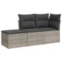 3-piece garden sofa set with gray synthetic rattan cushions by , Garden sets - Ref: Foro24-3249311, Price: 202,46 €, Discount: %