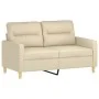 Sofa set with 2 cream fabric cushions by , Sofas - Ref: Foro24-3201618, Price: 502,21 €, Discount: %