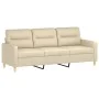 Sofa set with 2 cream fabric cushions by , Sofas - Ref: Foro24-3201618, Price: 502,21 €, Discount: %