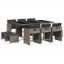 11-piece garden dining set with gray synthetic rattan cushions by , Garden sets - Ref: Foro24-3211148, Price: 449,67 €, Disco...