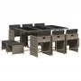 11-piece garden dining set with gray synthetic rattan cushions by , Garden sets - Ref: Foro24-3211148, Price: 547,75 €, Disco...