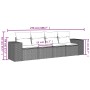 Garden sofa set 4 pieces with gray synthetic rattan cushions by , Garden sets - Ref: Foro24-3254619, Price: 282,93 €, Discoun...