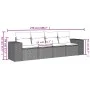 Garden sofa set 4 pieces with gray synthetic rattan cushions by , Garden sets - Ref: Foro24-3254619, Price: 302,50 €, Discoun...