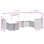 Set mit 6 Gartensofas und Kissen synthetisches Rattangrau von , Gartensets - Ref: Foro24-3263488, Preis: 394,52 €, Rabatt: %