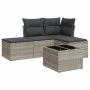 Garden sofa set and cushions 5 pieces light gray synthetic rattan by , Garden sets - Ref: Foro24-3217492, Price: 300,30 €, Di...