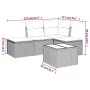 Garden sofa set and cushions 5 pieces light gray synthetic rattan by , Garden sets - Ref: Foro24-3217492, Price: 300,30 €, Di...