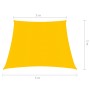 Yellow HDPE sail shade 160 g/m² 3/4x2 m by vidaXL, Umbrellas - Ref: Foro24-311598, Price: 24,30 €, Discount: %