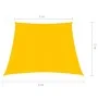 Yellow HDPE sail shade 160 g/m² 3/4x2 m by vidaXL, Umbrellas - Ref: Foro24-311598, Price: 29,32 €, Discount: %