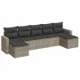 Garden sofa set 7 pieces with light gray PE rattan cushions by , Garden sets - Ref: Foro24-3219332, Price: 425,33 €, Discount: %