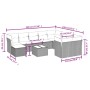 Garden sofa set 11 pieces and black synthetic rattan cushions by , Garden sets - Ref: Foro24-3250435, Price: 645,61 €, Discou...