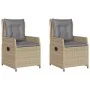 Garten-Liegestühle 2 Stück, Kunststoff-Rattan beige von , Gartenstühle - Ref: Foro24-368655, Preis: 210,14 €, Rabatt: %