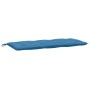 Cojín para banco de jardín tela azul melange 120x50x7 cm de , Cojines para sillas y sofás - Ref: Foro24-4002546, Precio: 28,7...