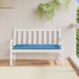 Cojín para banco de jardín tela azul melange 120x50x7 cm de , Cojines para sillas y sofás - Ref: Foro24-4002546, Precio: 28,7...