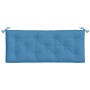 Cojín para banco de jardín tela azul melange 120x50x7 cm de , Cojines para sillas y sofás - Ref: Foro24-4002546, Precio: 28,7...