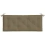Cushion for garden bench in gray taupe melange fabric 120x50x7 cm by , Cushions for chairs and sofas - Ref: Foro24-4002550, P...