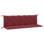 Garden bench cushions 2 units in red wine melange fabric 180x50x7 cm by , Cushions for chairs and sofas - Ref: Foro24-4002628...