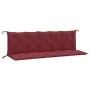 Garden bench cushions 2 units in red wine melange fabric 180x50x7 cm by , Cushions for chairs and sofas - Ref: Foro24-4002628...