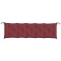 Garden bench cushions 2 units in red wine melange fabric 180x50x7 cm by , Cushions for chairs and sofas - Ref: Foro24-4002628...