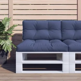 Cushion for pallet sofa in navy blue fabric 120x40x12 cm by , Cushions for chairs and sofas - Ref: Foro24-378035, Price: 30,0...