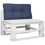 Cushion for pallet sofa in navy blue fabric 120x40x12 cm by , Cushions for chairs and sofas - Ref: Foro24-378035, Price: 30,0...