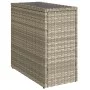 Mesa auxiliar jardín tapa vidrio ratán gris claro 58x27,5x55 cm de , Mesas de jardín - Ref: Foro24-366189, Precio: 52,03 €, D...