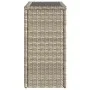 Mesa auxiliar jardín tapa vidrio ratán gris claro 58x27,5x55 cm de , Mesas de jardín - Ref: Foro24-366189, Precio: 52,03 €, D...