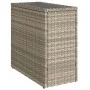 Mesa auxiliar jardín tapa vidrio ratán gris claro 58x27,5x55 cm de , Mesas de jardín - Ref: Foro24-366189, Precio: 52,03 €, D...