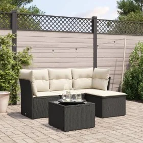 5-piece garden furniture set with black synthetic rattan cushions by , Garden sets - Ref: Foro24-3249385, Price: 296,24 €, Di...