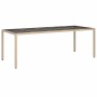Set comedor jardín 11 pzas cojines ratán sintético vidrio beige de , Conjuntos de jardín - Ref: Foro24-3278596, Precio: 808,9...