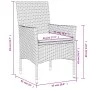 Garden dining set 11 pieces with synthetic rattan cushions and beige glass by , Garden sets - Ref: Foro24-3278596, Price: 839...
