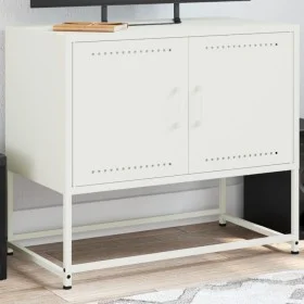 TV-Möbel aus weißem Stahl 68,5x39x60,5 cm von , TV-Möbel - Ref: Foro24-846475, Preis: 56,98 €, Rabatt: %