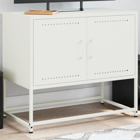 Mueble para TV de acero blanco 68,5x39x60,5 cm de , Muebles TV - Ref: Foro24-846475, Precio: 57,49 €, Descuento: %